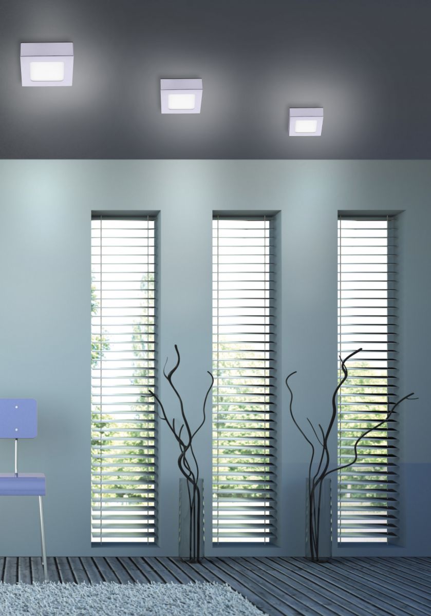 LED Einbau-/Aufbauleuchte Oskar 14390-21 silber