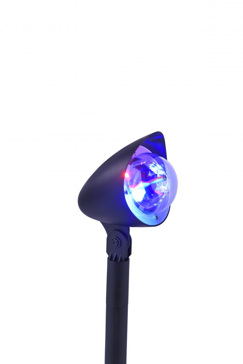 LED Erdspießleuchte Disco 19035-18 schwarz