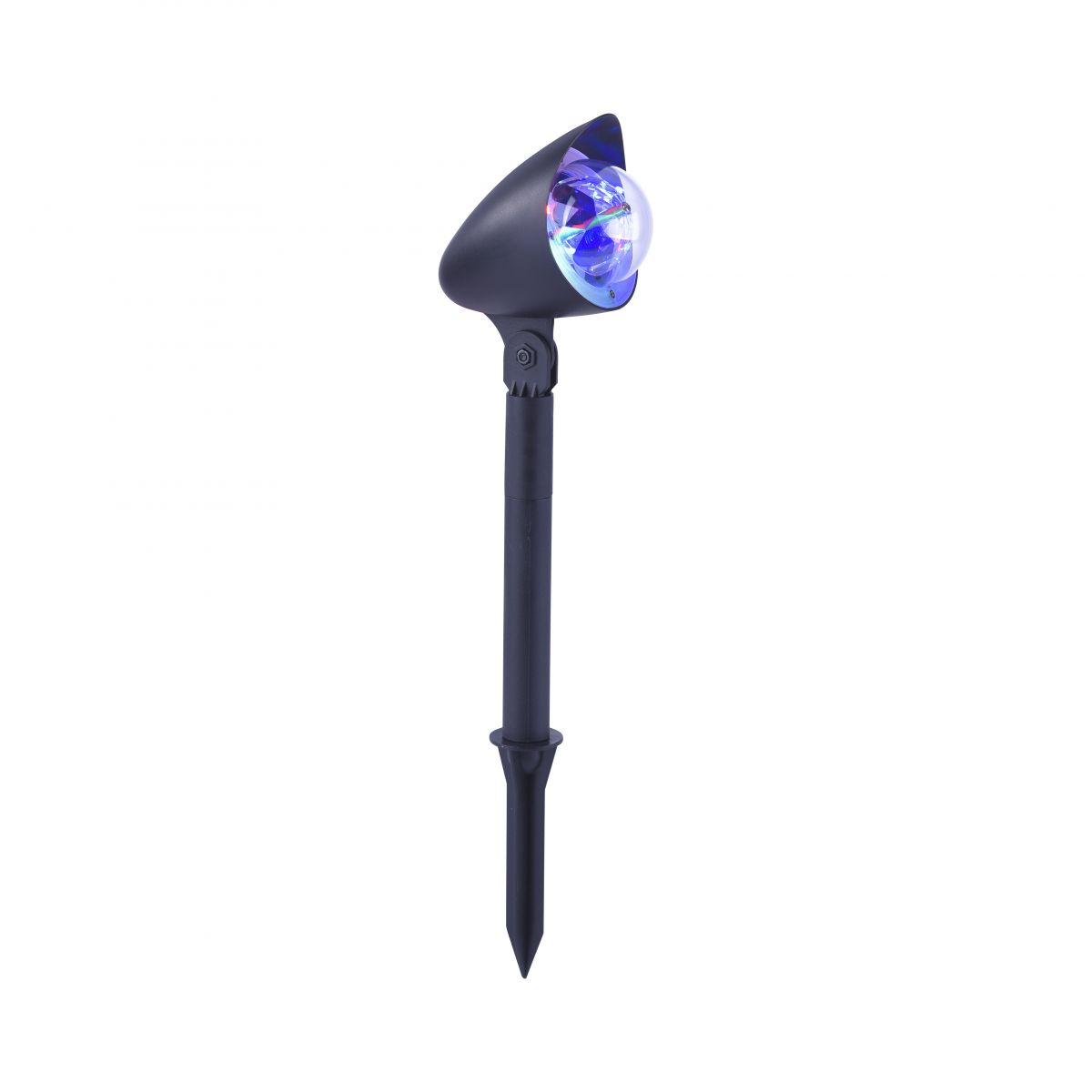 LED Erdspießleuchte Disco 19035-18 schwarz