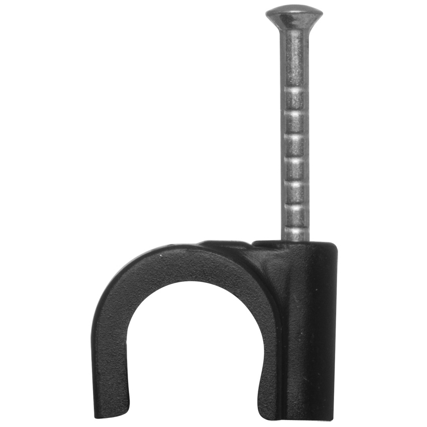 ISO-Nagel-Clip mit Nagel tiefschwarz 8x35mm ISO-Nagel-Clip mit Nagel tiefschwarz 8x35mm