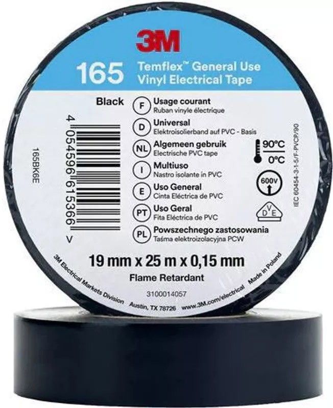 PVC Elektro-Isolierband Temflex165 sw19X25 PVC Elektro-Isolierband Temflex165 sw19X25