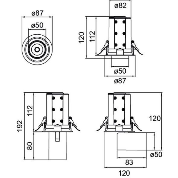 LED-Einbaurichtstrahler 88733165DA LED-Einbaurichtstrahler 88733165DA
