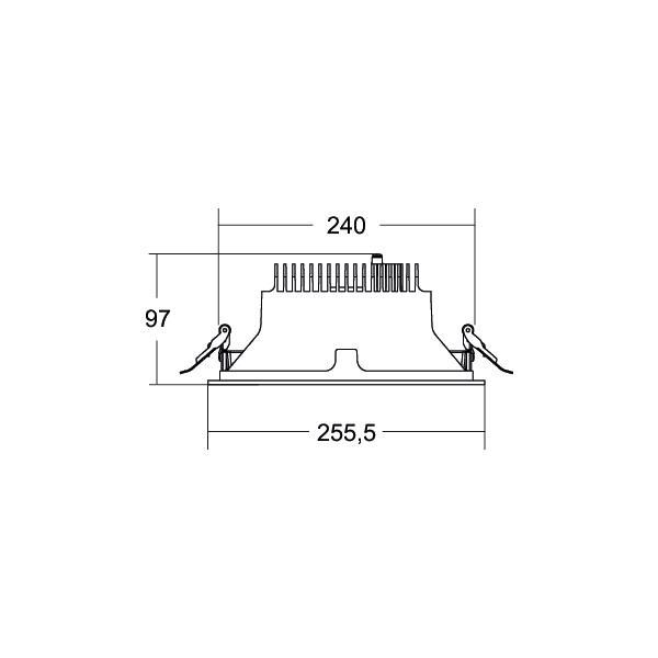 LED-Einbaudownlight 230V 40615175DA