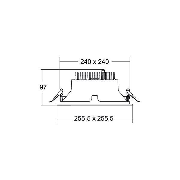 LED-Einbaudownlight 230V 40645165DA