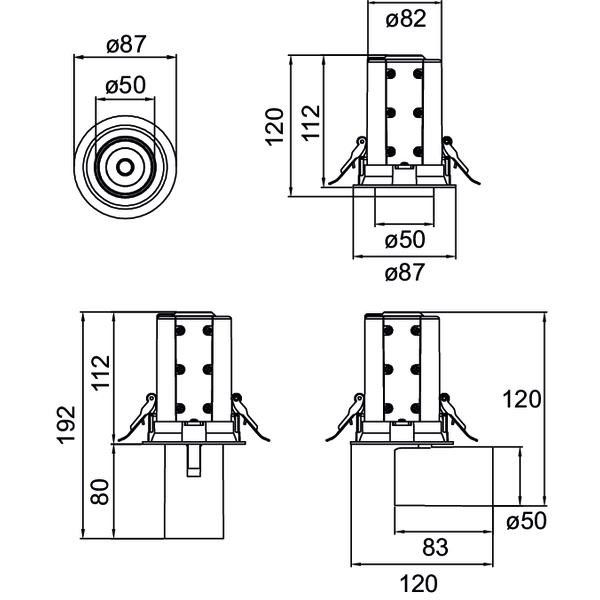 LED-Einbaurichtstrahler 88733173DA
