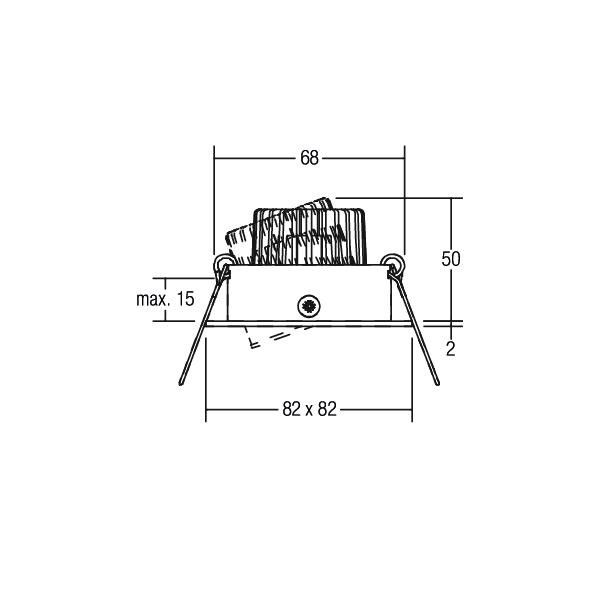 LED-Einbaustrahler 230V 38148223