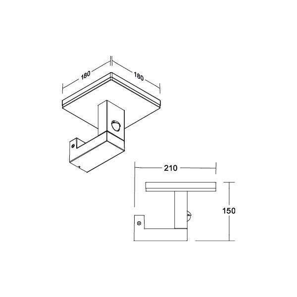LED-Wandanbauleuchte 65081103