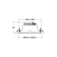LED-Einbaudownlight 230V 40645165DA