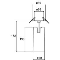 LED-Halbeinbau-Strahler 88792173DA