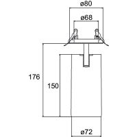 LED-Halbeinbau-Strahler 88802185DA