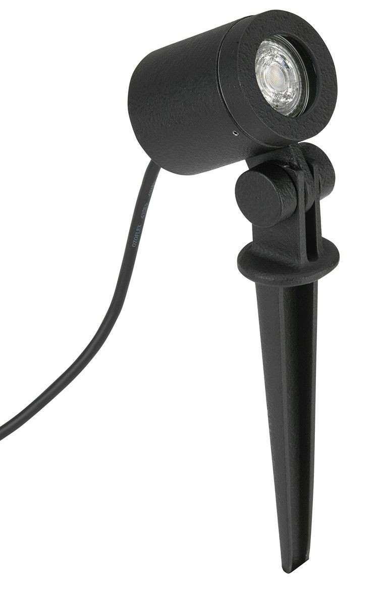Spießstrahler, PAR 16-50 W, Alu, schwarz 662197 Spießstrahler, PAR 16-50 W, Alu, schwarz 662197