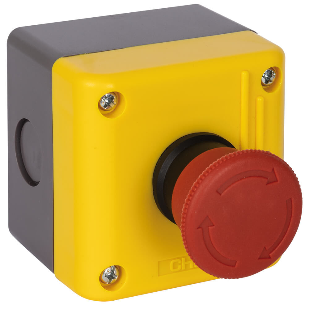NOT-AUS-Taster 230V/4,5A 1-polig 1 Öffner rastend NOT-AUS-Taster 230V/4,5A 1-polig 1 Öffner rastend
