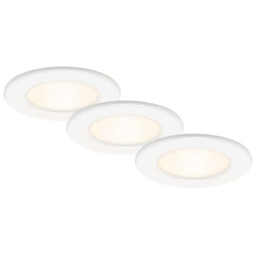 LED-Einbauleuchte 3er-Set THIN weiß LED/6W 650 lm 3000K LED-Einbauleuchte 3er-Set THIN weiß LED/6W 650 lm 3000K