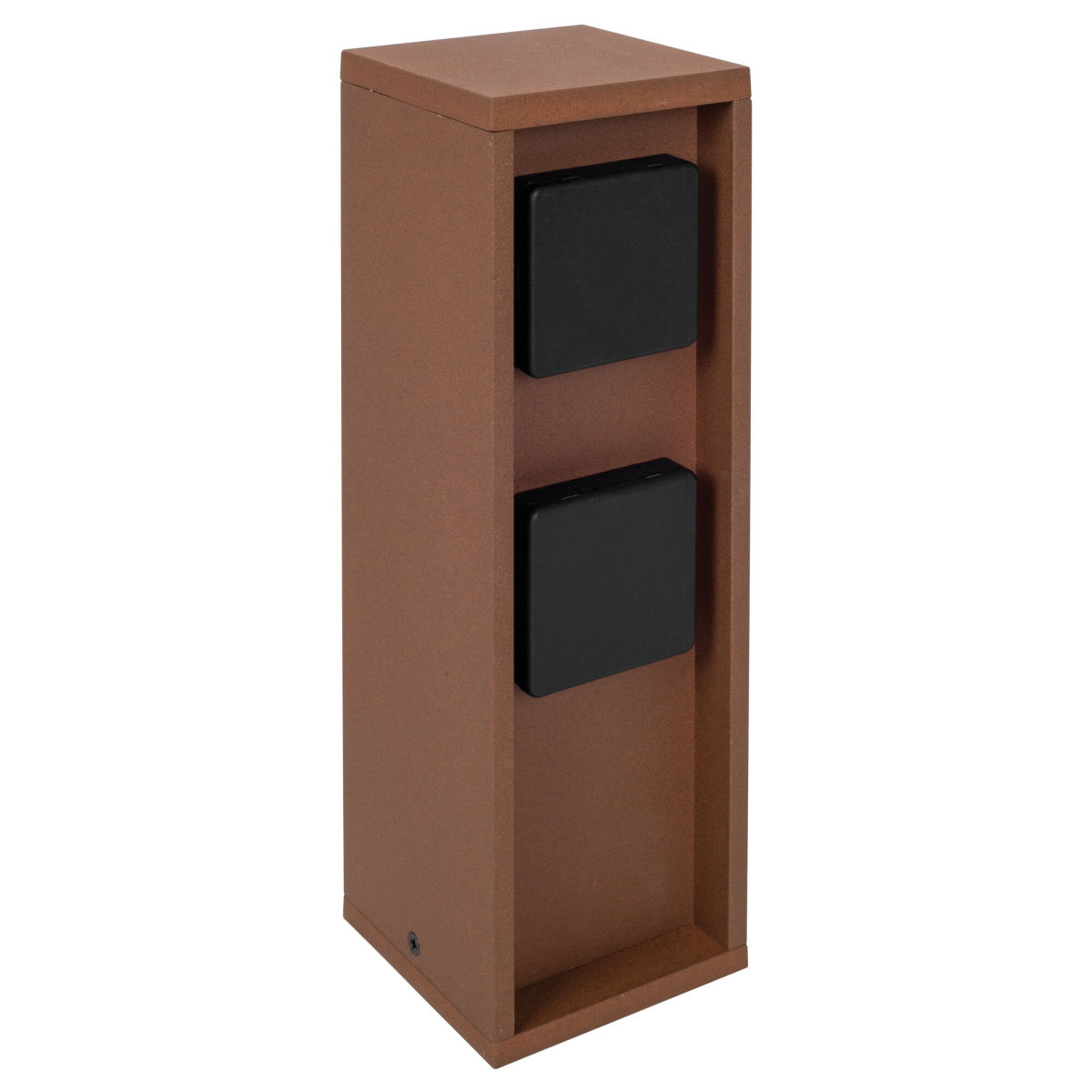 Steckdosensäule Pado rostfarben m. 2 Steckdosen Steckdosensäule Pado rostfarben m. 2 Steckdosen