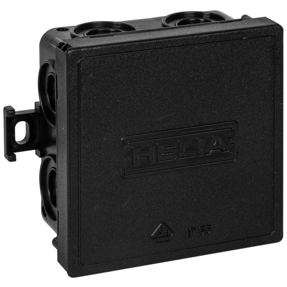 AP-Kabeldose ohne Klemmen mit Steckdeckel L 75, B 75, H 37 tiefschwarz AP-Kabeldose ohne Klemmen mit Steckdeckel L 75, B 75, H 37 tiefschwarz