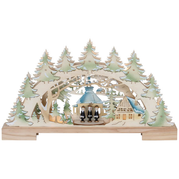 LED-Weihnachtsleuchter Seifener Kirche im Wald LED-Weihnachtsleuchter Seifener Kirche im Wald