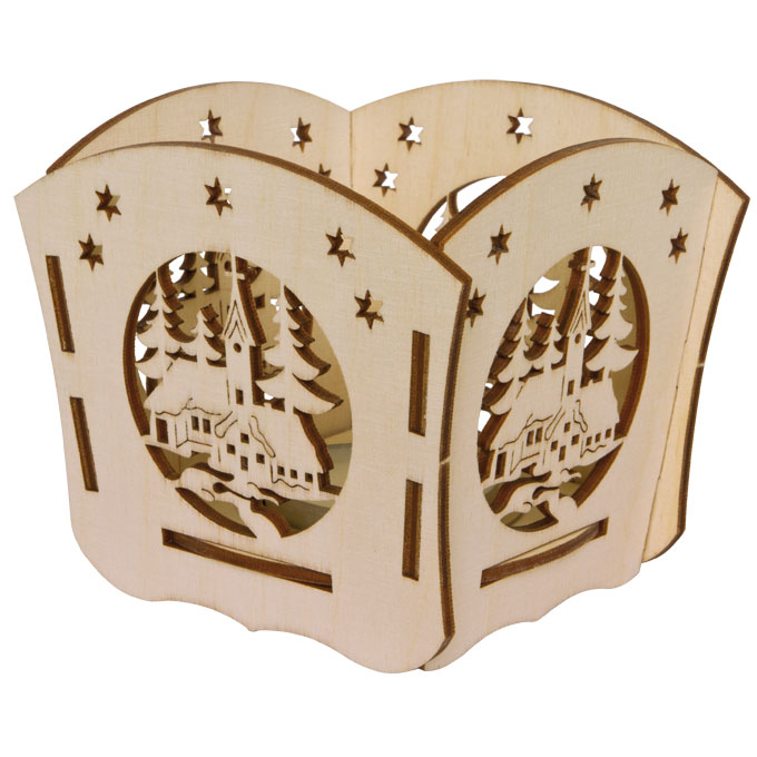 Teelichthalter Seiffener Kirche im Wald Teelichthalter Seiffener Kirche im Wald