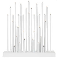 LED-Weihnachtsleuchter SHIFT 33 x warmweiße LEDs weiß