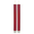 LED-Echtwachskerzen FLAMME STRIPE1 warmweiße flackernde LED 2er-Set H250 Ø21 rot
