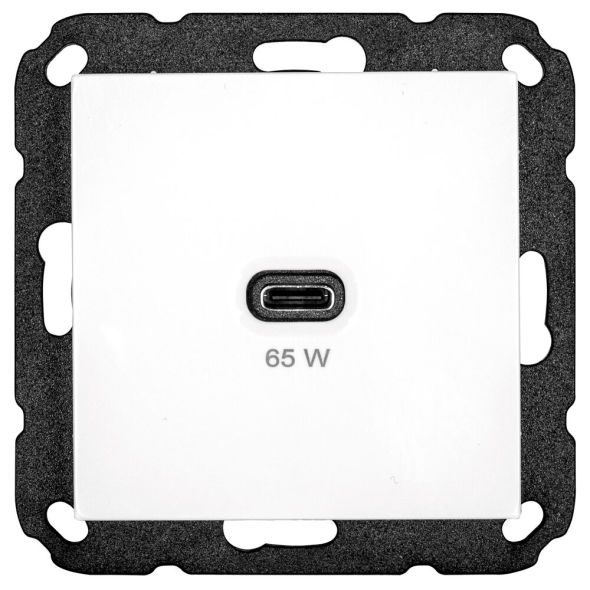 UP-Kombiladegerät 1 x USB-C 5-20V/max. 3,25A (65W) 55 x 55 mm UP-Kombiladegerät 1 x USB-C 5-20V/max. 3,25A (65W) 55 x 55 mm