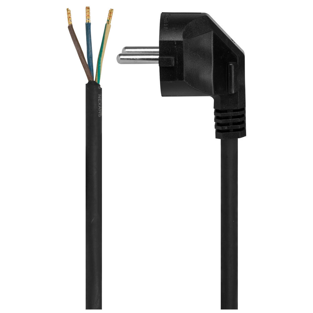 Anschlussleitung H05VV-F 3G1,5mm² 5 m schwarz Anschlussleitung H05VV-F 3G1,5mm² 5 m schwarz