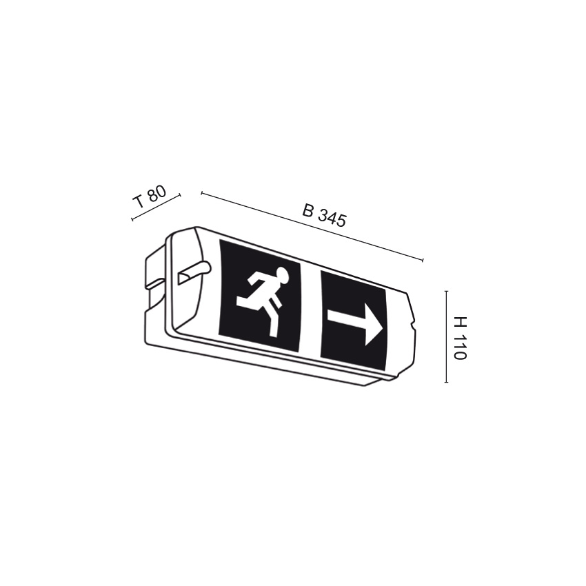 LED Not- und Sicherheitsleuchte EBHMLG8
