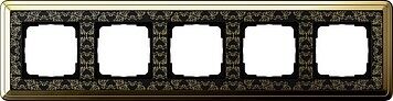 System 55 ClassiX Art 5-fach Rahmen messing 0215672 System 55 ClassiX Art 5-fach Rahmen messing 0215672