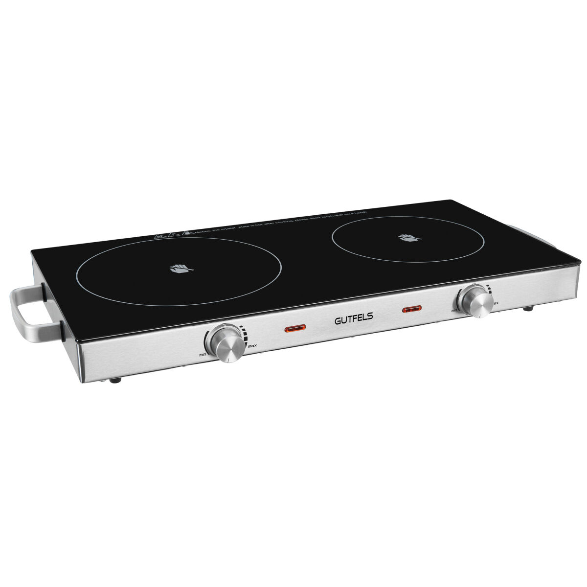Glaskeramik-Doppelkochplatte 2800W (1000 + 1800W) Glaskeramik-Doppelkochplatte 2800W (1000 + 1800W)
