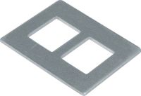 Montageplatte f. 2x RJ45 GTVDM012