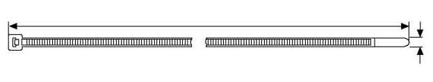 Kabelbinder UB150B-N 3,5x150mm natur