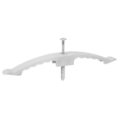 Kabelklammer halogenfrei mit Nageldübel 2-fach L=140mm Kabelklammer halogenfrei mit Nageldübel 2-fach L=140mm