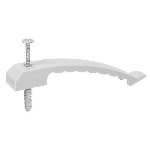 Kabelklammer halogenfrei mit Nageldübel 1-fach L=125mm Kabelklammer halogenfrei mit Nageldübel 1-fach L=125mm