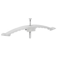 Kabelklammer halogenfrei mit Nageldübel 2-fach L=140mm