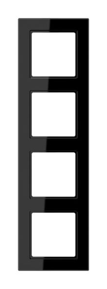 Rahmen 4-fach AC 584 SW schwarz Rahmen 4-fach AC 584 SW schwarz