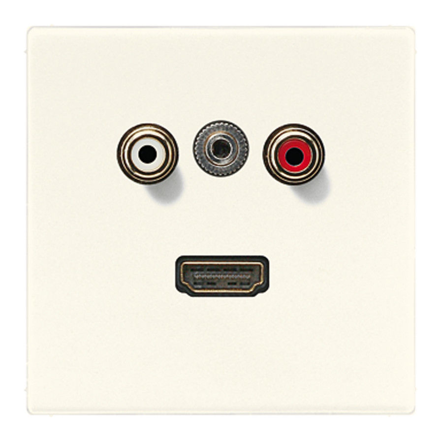 Multimediadose Cinch/Klinke/HDMI MA LS 1082 weiß Multimediadose Cinch/Klinke/HDMI MA LS 1082 weiß