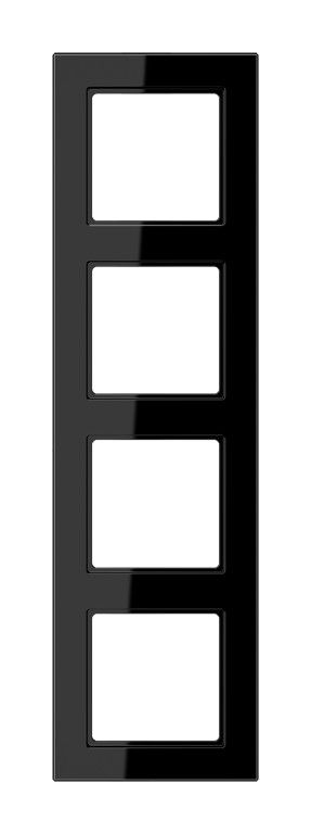 Rahmen 4-fach AC 584 SW schwarz