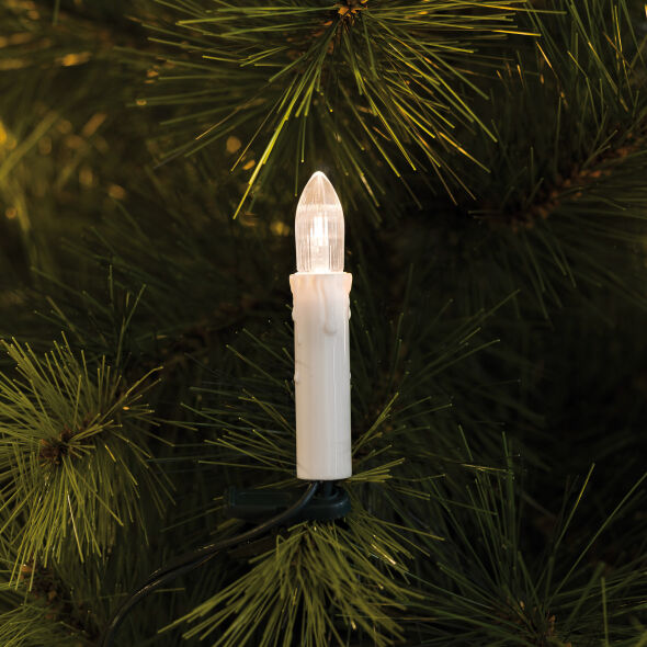 LED-Weihnachtsbaumkette 20 x E10/3V/0,06W klar weiß E10 LED-Weihnachtsbaumkette 20 x E10/3V/0,06W klar weiß E10