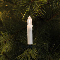 LED-Weihnachtsbaumkette 20 x E10/3V/0,06W klar weiß E10