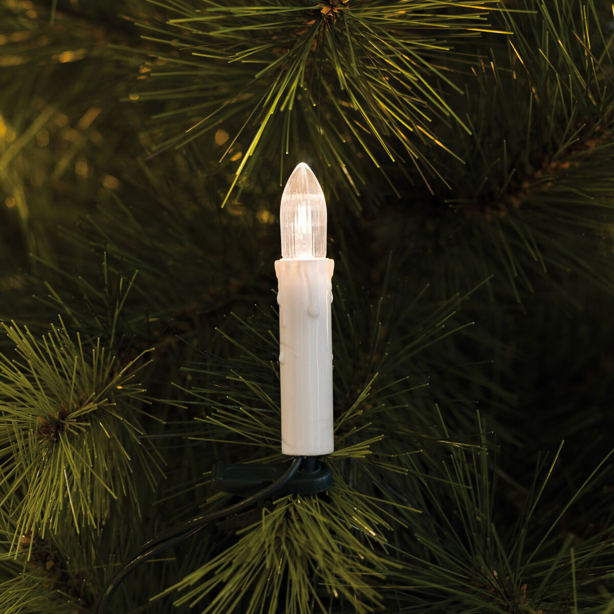 LED-Weihnachtsbaumkette 20 x E10/3V/0,06W klar weiß E10 LED-Weihnachtsbaumkette 20 x E10/3V/0,06W klar weiß E10