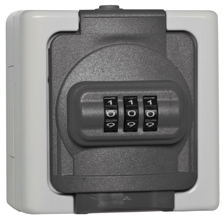 Steckdose 1-fach mit Zahlenschloss 109856007 Steckdose 1-fach mit Zahlenschloss 109856007