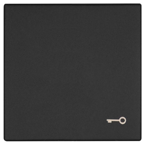 Wippe Symbol Schlüssel K55 schwarz matt Wippe Symbol Schlüssel K55 schwarz matt