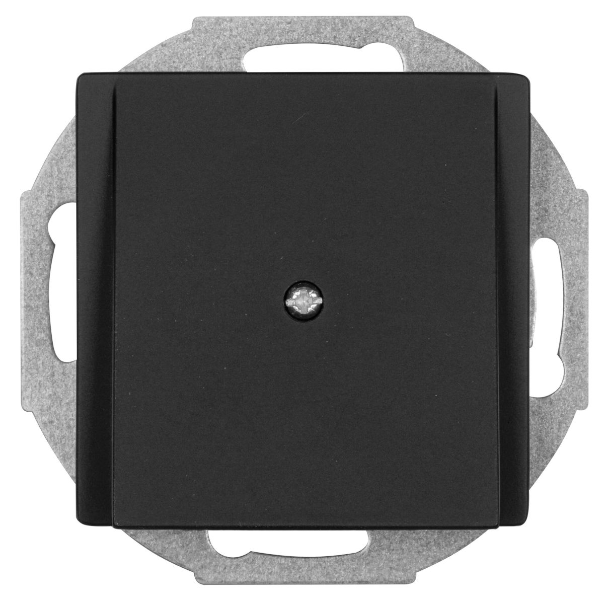Blindabdeckung mit Zugentlastung K55 schwarz matt Blindabdeckung mit Zugentlastung K55 schwarz matt