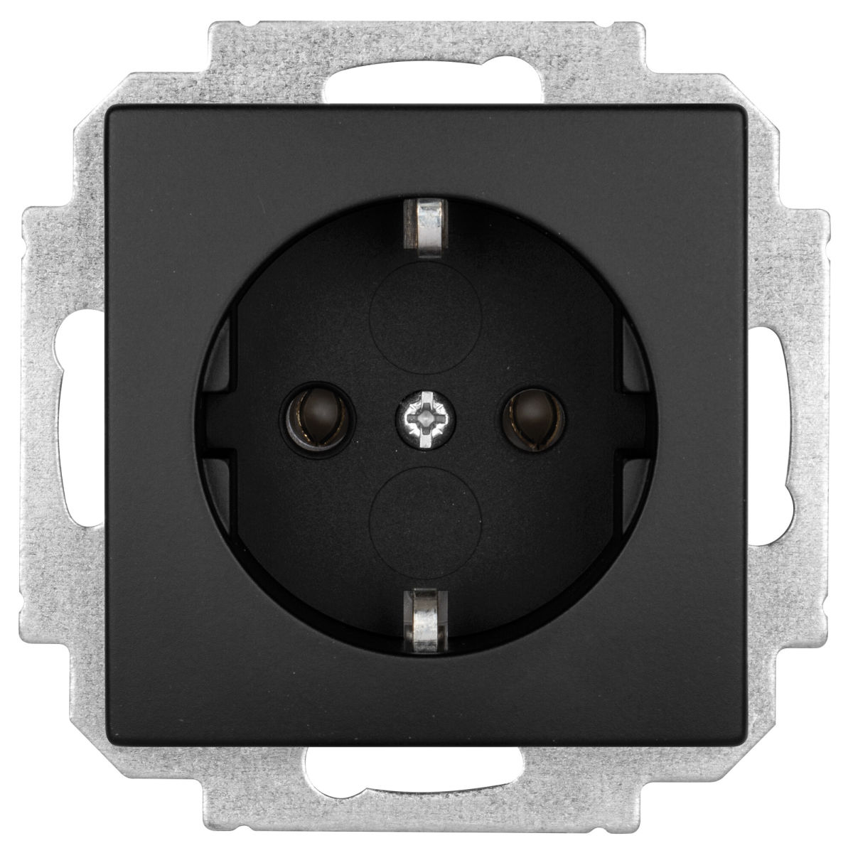 Kombi-Steckdose K55 schwarz matt Kombi-Steckdose K55 schwarz matt
