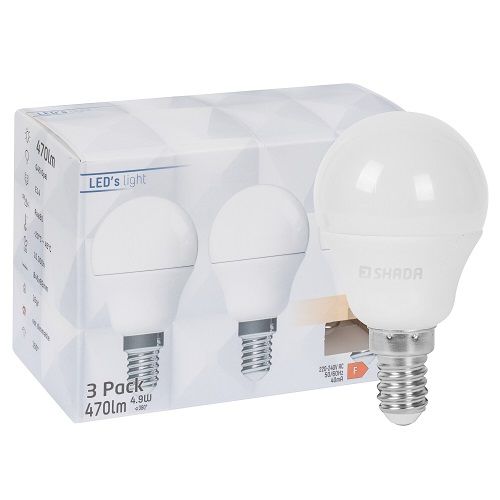 LED-Lampe 3er-Set Tropfen-Form opal E14/4,5W 40W 470 lm 2700K LED-Lampe 3er-Set Tropfen-Form opal E14/4,5W 40W 470 lm 2700K