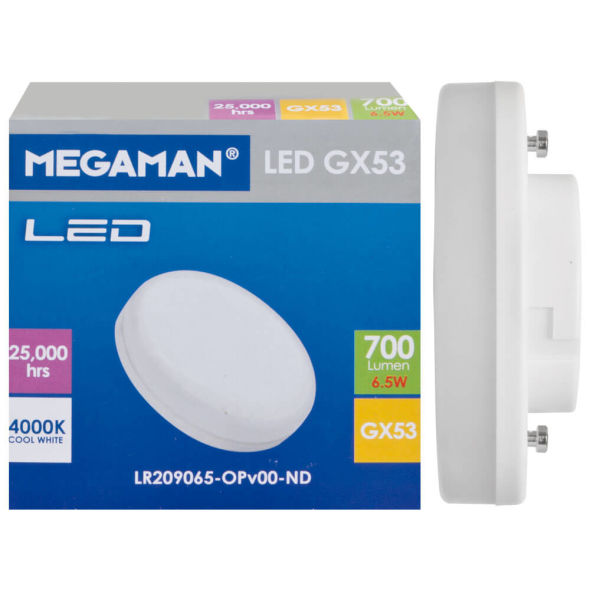 LED-Reflektorlampe GX53 4000K 6,5W 700lm LED-Reflektorlampe GX53 4000K 6,5W 700lm