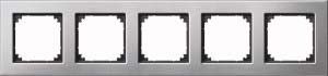 Metallrahmen M-PLAN 5-fach Platinsilber Metallrahmen M-PLAN 5-fach Platinsilber
