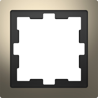 Rahmen D-Life 1-fach Nickelmetallic Rahmen D-Life 1-fach Nickelmetallic