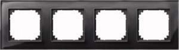 Rahmen M-PLAN Glas 4-fach Onyxschwarz Rahmen M-PLAN Glas 4-fach Onyxschwarz