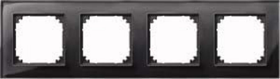 Rahmen M-PLAN Glas 4-fach Onyxschwarz Rahmen M-PLAN Glas 4-fach Onyxschwarz