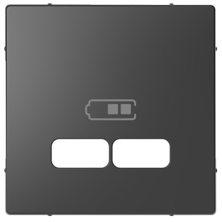 Zentralplatte für USB anthrazit MEG4367-6034 Zentralplatte für USB anthrazit MEG4367-6034